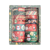 12 Rolls Christmas Theme Washi Tape Set, Writable Decorative Tapes For Scrapbooking, Bible Journaling, Bullet Journaling, 0.6"X79" Per Roll