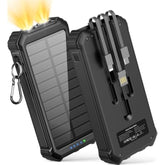 Solar Charger Power Bank, 45800Mah Portable Phone Charger With Usb C In/Output, 5V3.1A Qc 3.0 Fast Charging For Cellphone, External Battery Pack Compatible With Iphone Samsung Google Etc