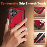 Case For Iphone 17 Phone Cover With Ring Kickstand,Military Grade Dual Layer Shockproof Protective Phone Cover For Iphone 17 Heavy Duty Sturdy Cases Purple