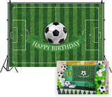 7x5ft Soccer Birthday Party Backdrop Football Field Photography Background