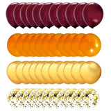 Fall Balloon Arch Kit 40PCS Burgundy Gold Orange Maroon Balloons for Birthday Wedding Party
