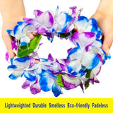 6 Count Thickened Hawaiian Leis, Perfect Luau Party Supplies For Summer Beach Vacations, Essential Party Decorations For Birthday, Graduation, And Wedding Celebrations