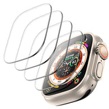 4-Pack Tempered Glass Screen Protector for Apple Watch Ultra 49mm Clear