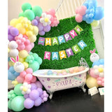 136Pcs Pastel Balloons Garland Arch Kit, Pastel Macaron Balloons With Daisy Balloon For Wedding Anniversary Easter Birthday Party Decoration