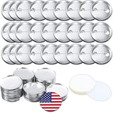 150 Pcs Round Button Parts Blank Button Making Supplies Metal Button B