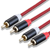 3ft RCA Audio Cable 2-Male to 2-Male Nylon Braided