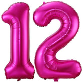 Hot Pink 40" Number Balloons 12 or 21 for Birthday Party Anniversary Decorations