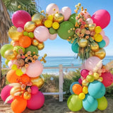 Tropical Balloon Arch Kit: Luau, Beach, Summer Party Decor