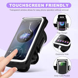 Running Armband for Phone, Adjustable Reflective Sports Wristband & Forearm Band for iPhone 17/16/15/14/13 Pro Max Galaxy S23/S22, up to 7",