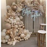Boho Balloon Garland Kit 115PCS Beige White Sand Champagne Balloons for Party