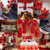 Valentines Day Balloons Kit Anniversary Decorations With Love Foil Balloons Heart Foil Balloons Rose Petal For Valentines Day Decorations Romantic Special Night Will You Be My Girlfriend