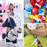 50pcs Paw Print Balloons – 12" Matte White Latex Balloons for Dog, Animal & Birthday Parties