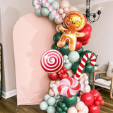 Christmas Balloon Garland Arch Kit, 115 Pcs Pink Red Green Party Decor