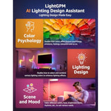 N1 Ai Smart Rgb Rope Lights For Christmas, Personalized Ai Lighting Designer, Lightbeats Music Sync, Color Segment Diy, Voice Control Via App, 9.84Ft Wi-Fi & Bluetooth Led Strip Lights