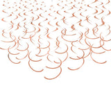 30PCS Rose Gold Hanging Swirl Decorations for Birthday, Wedding & Baby Shower Decor