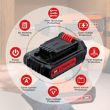 2Pack 4.0Ah 20V Max Battery Replacement For Black And Decker 20V Lithium Battery Lbxr20 Lbxr2020 Lb2X4020 Lbx20 Lbxr2520 Lb20 Lbxr2040 Compatible With Black & Decker Cordless Power Tools