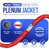 | Cat6 Plenum Cable 1000Ft Red | 23Awg, 550Mhz Utp, 4Pair, 10Gb Ethernet Cable | Dsx-8000 Tested | Certified Bulk Cat 6 (Cmp) For High Speed Networking & Gaming