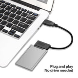Cablecc USB 3.0 to Micro SATA 7+9 16 Pin 1.8" 90 Degree Angled Hard Disk Drive