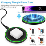 Wireless Charger Fast Charging Pad For Samsung Galaxy S25 Ultra S25+ S25 S24 S23 Fe S22 S21 S20 S10, 15W Android Wireless Charger Phone Charger Station For Iphone 16 15 14, Google Pixel 9A 9 Pro Xl 8A