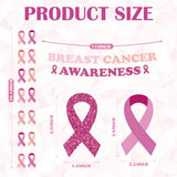Breast Cancer Awareness Decorations, Pink Ribbon Party Supplies with 2 Banner Garlands and 6 Streamer Curtains, Breast Cancer Awareness Month Decor for Charity Survivor Fundraising Event