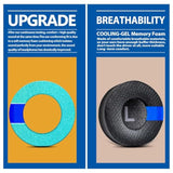 Replacement Earpads Ear Cushion Compatible With Jabra Revo Wireless/Wired I Thicker Memory Foam (Cooling Gel Mesh)