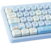 Pbt Keycaps For Mechanical Keyboard - 145 Keys Baby Cat Keycaps, Dye-Sublimati