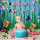 Finding Nemo Ocean Theme Garland Clownfish Hanging Birthday Decorations