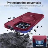 360° Rotating Magnetic Stand Ring Holder for iPhone 14 Pro Case, MagSafe Compatible, Shockproof MIL-Grade, 6.1 Inch, Red