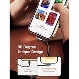 UGREEN MFi Certification Lightning Cable - 90 Degree USB C to Lightning Cable 6FT Compatible with iPhone 14/14 Pro/14 Pro Max, iPhone 13/12/11/X/XR/XS/8 Series, iPad, AirPods Pro
