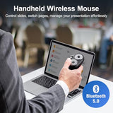 Bluetooth + 2.4G Wireless Handheld Mouse, 3 In 1 Presentation Clicker, Remote Air Mouse With Scroll, Portable Finger Mice, Rechargeable Ppt Slide, Compatible With Mac, Pc, Laptop, Phone, Tablet
