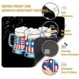 Mouse Pad, Smooth Fabric, Precise Cursor Positioning Mousepad For Wireless Mouse, Non-Slip Base, 9.5 X 7.9 Inch, Cheers