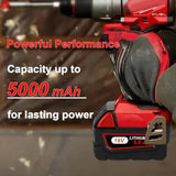 5.0Ah 18V Lithium Replacement Battery For M18 Battery?Compatible With Milwaukee M18 Cordless Power Tools 48-11-1852 48-11-1850 48-11-1840 48-11-1890 48-11-1828 48-11-1815