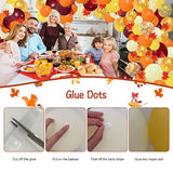 141PCS Fall Balloon Arch Kit with Orange Burgundy Balloons for Thanksgiving Party