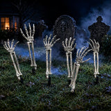 6PC Realistic Skeleton Arm Stakes Halloween Decorations for Lawn Stakes Garden Groundbreaker Halloween Skeleton Decoration
