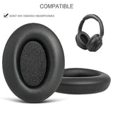 Gvoears Replacement Earpads For Sony Wh-1000Xm3 (Wh1000Xm3) Over-Ear Headphones, Ear Pads Cushions With Softer Protein Leather Noise Isolation Foam, Added Thickness Black
