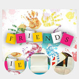 10X7ft Colorful Palm Prints Backdrop Friends Party Backdrop Sincere Friendship Photography Background Studio Props LYNAN171