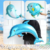 Nautical Party Decoration Balloon Arch Kit, Navy Blue Sand White Gold