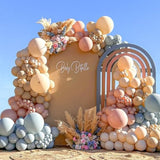 Gender Reveal Balloon Garland Kit 124pcs Pink, Blue & White for Baby Shower Decor