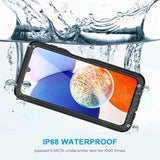 For Samsung Galaxy A14 5G Case, Ip68 Waterproof Dustproof, Built-In Screen Protector, Heavy Duty Full Body Protective Phone Case For Galaxy A14 5G, Black/Clear