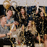 6pcs Gold Star Confetti Cannons Party Poppers for New Year 2026 Celebration