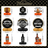 Whiskey Pattern Birthday Party Decorations For Men Aged To Perfection