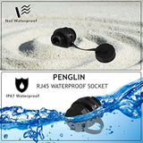 5Pcs Rj45 Panel Mount Coupler, Shielded Ip67 Waterproof Ethernet Connector Pas