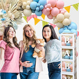 Gender Reveal Decorations Party Set - 176Pcs Pink And Blue Balloons Arch Kit, Baby Box With Letters(Baby) For Baby Gender Reveal Decor Party Supplies Boy Or Girl Baby Shower Revelacion Genero Backdrop