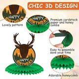 12 Pieces Hunting Birthday Decorations Hunting Table Centerpieces Camo