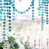 Teal Birthday Decorations For Woman Hanging Teal Garland Decoration Turquoise Streamer Banner Backdrop For Wedding Bridal Baby Shower Graduation Engagement Party Decor
