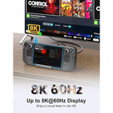 240W Usb4 Cable, 6Ft Right Angle Thunderbolt 4, 90 Degree Thunderbolt 4 For Rog Ally, Steam Deck, Egpu, Laptop, Ipad Docks