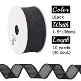 Teal Wired Ribbon 1.5 Inch Wired Edge Teal Blue Burlap Roll Teal Ribbo