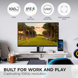 Vs2747-H 27 Inch 1080P Ips Monitor With 100Hz, Variable Refresh Rate, Thin Bezels, Eye Care, Hdmi, Vga