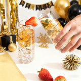 24 Pack Rose Gold Plastic Champagne Flutes - 9 Oz Disposable Champagne Glasses - Stemless Mimosa Glass For Parties & Weddings & Birthdays