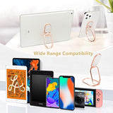 Ultra-Thin 360° Phone Ring Holder Kickstand with Magnetic Car Mount, Foldable